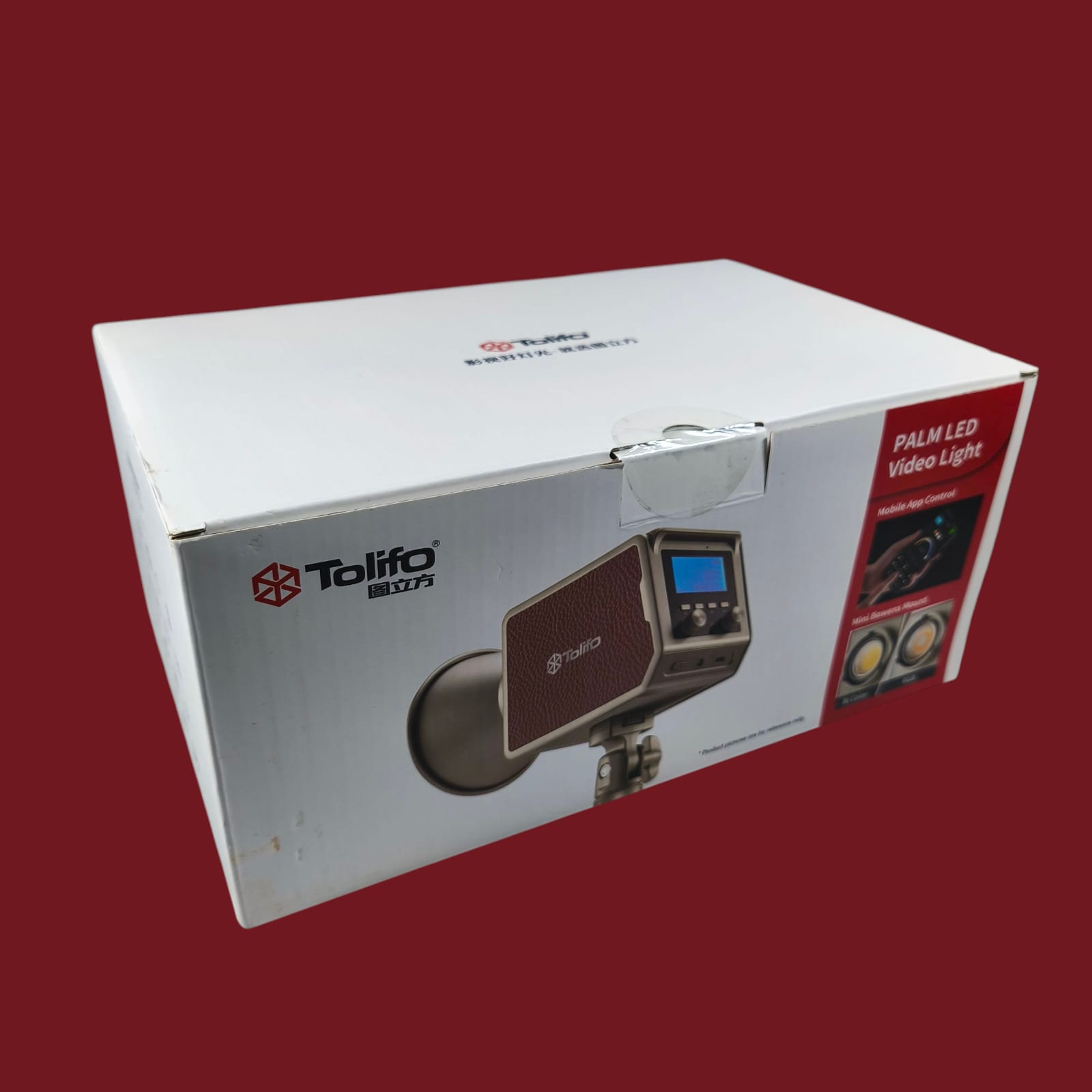 Gambar produk Tolifo Lampu Palm LED RGBWW Bowens Video Light 2700-6500K 100W - PL-100RGB