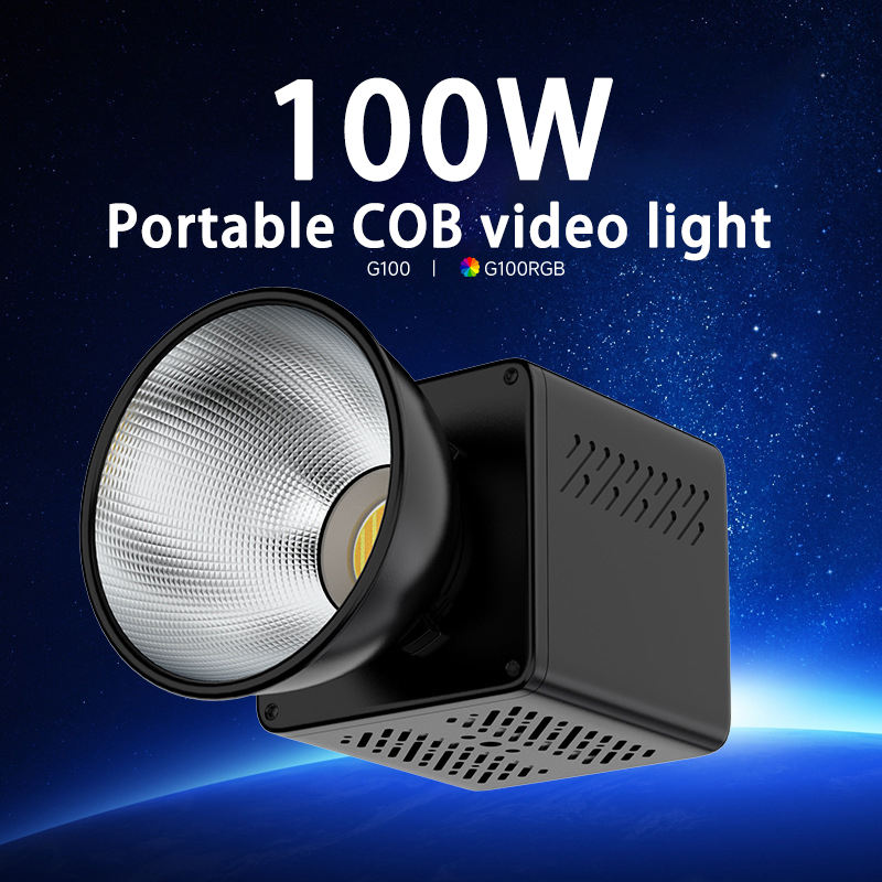 Gambar produk LIYADI Lampu Fotografi LED Portabel RGB COB Video Light 100W 6500K - G100 PRO (RGB)