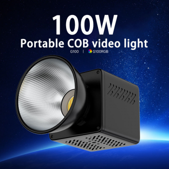 LIYADI Lampu Fotografi LED Portabel RGB COB Video Light 100W 6500K - G100 PRO (RGB)