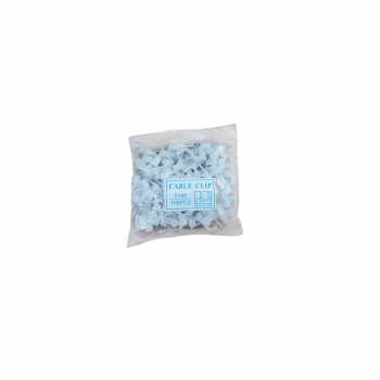Gambar produk Taffware Klip Kabel Cable Clip Round Wire Management Electrical 100PCS 7mm - YQ801
