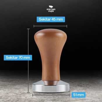 Gambar produk One Two Cups Tamper Kopi Espresso Coffee Press Powder Hammer 51mm - T15