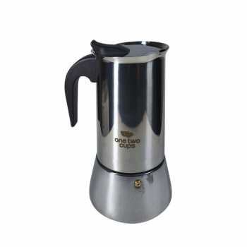 Gambar produk One Two Cups Moka Pot Espresso Coffee Maker Stovetop 12 Cup 600ml - Z21