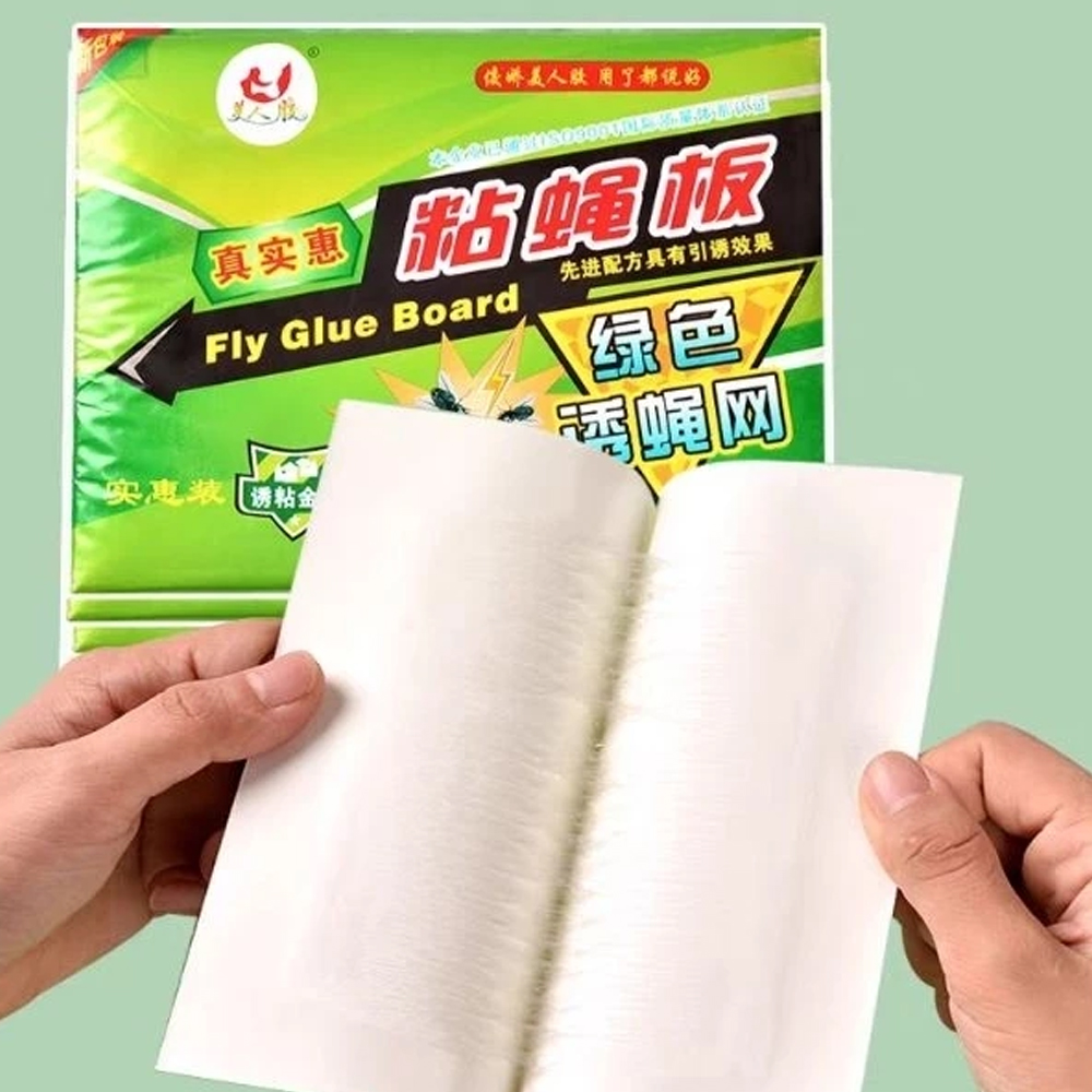 Gambar produk TRAPSI Perangkap Lem Lalat Kertas Fly Sticker Trap 15x25cm 10 PCS - T10
