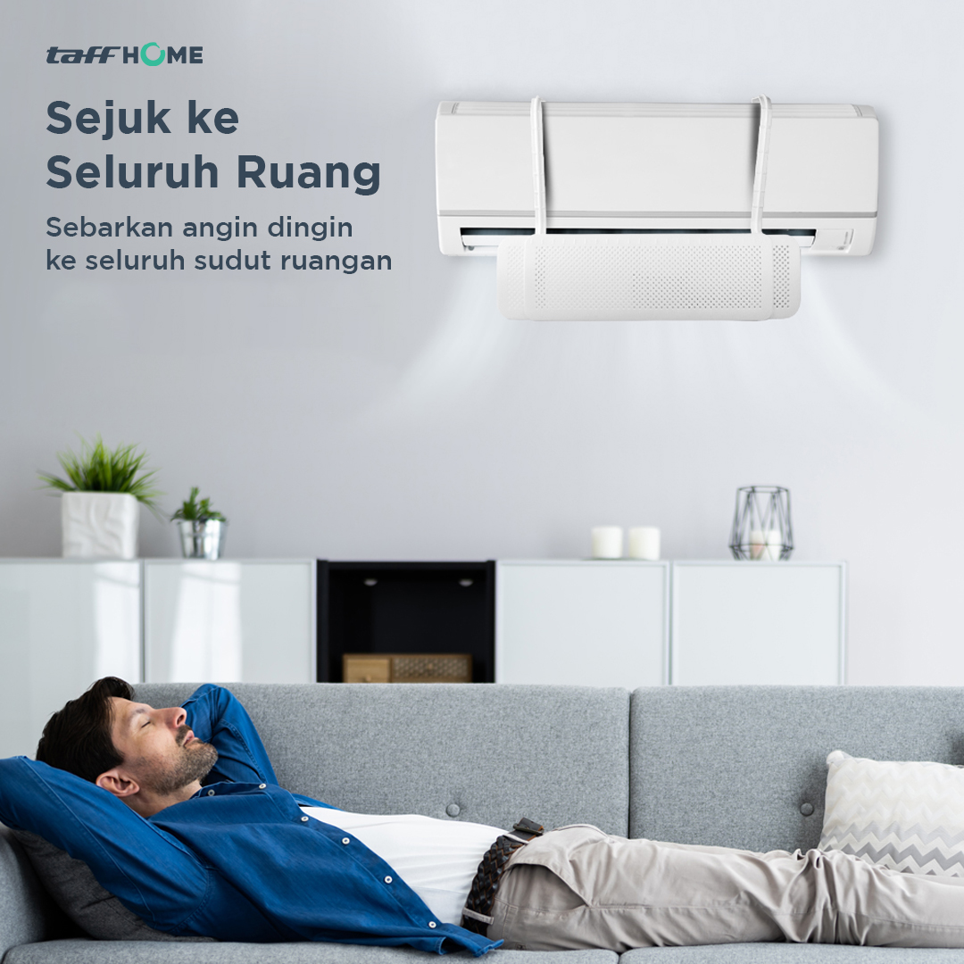 Gambar produk TaffHOME Cover Angin AC Retractable Three Board Windshield Deflector - HZ74