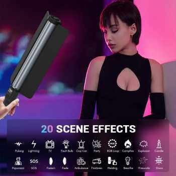 Gambar produk Tolifo Lampu LED RGB Studio Fill Light Stick 2700-10000K 4400mAh 60W - ST-60RGB