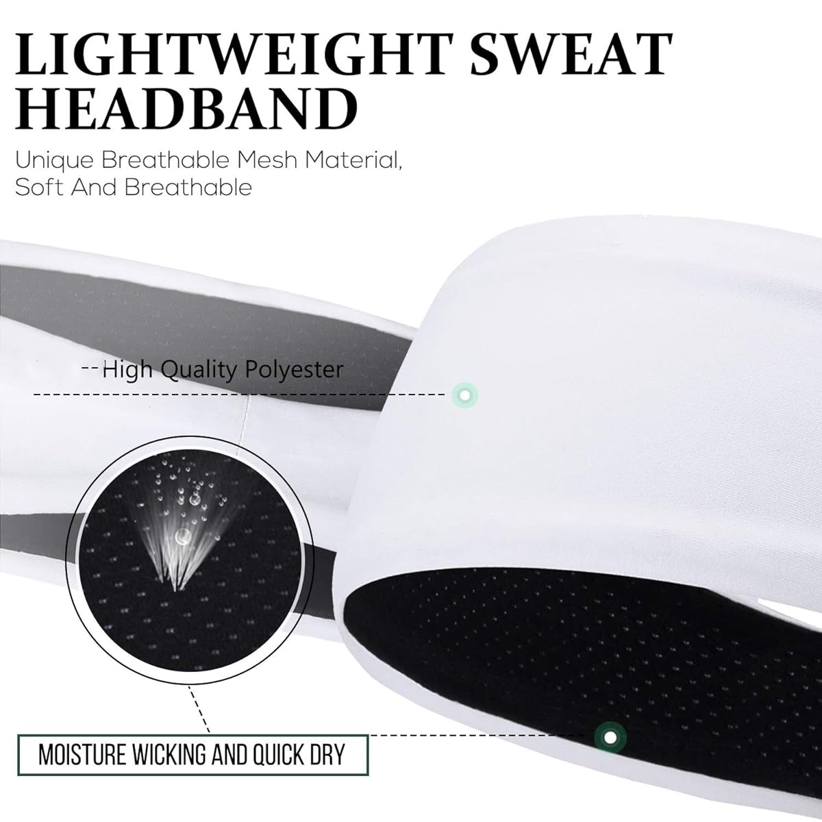 Gambar produk HappySport Bandana Headband Olahraga Elastic Sport Hairbands Yoga - A83