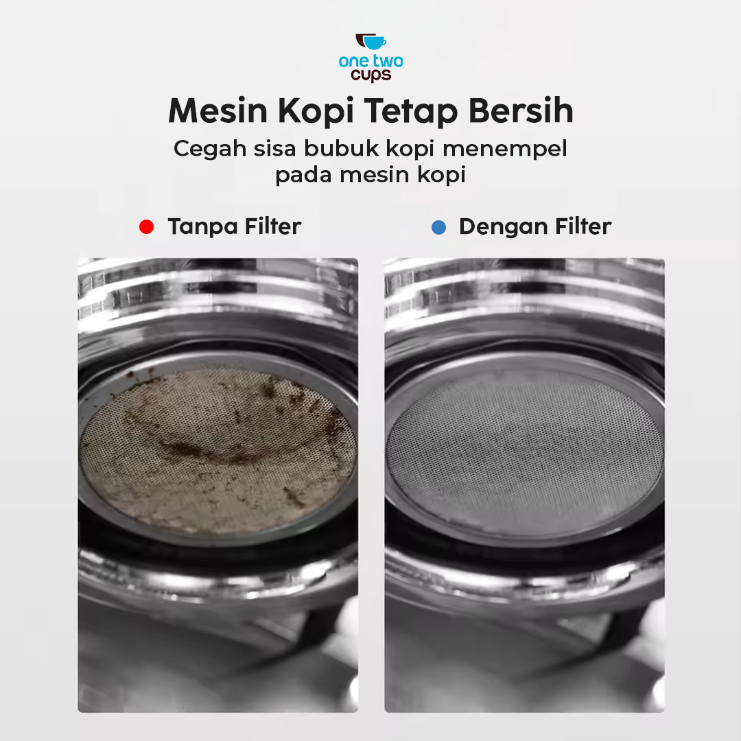Gambar produk One Two Cups Kertas Saringan Kopi Coffee Filter Paper Moka Pot 100 PCS 42mm - OJ-1
