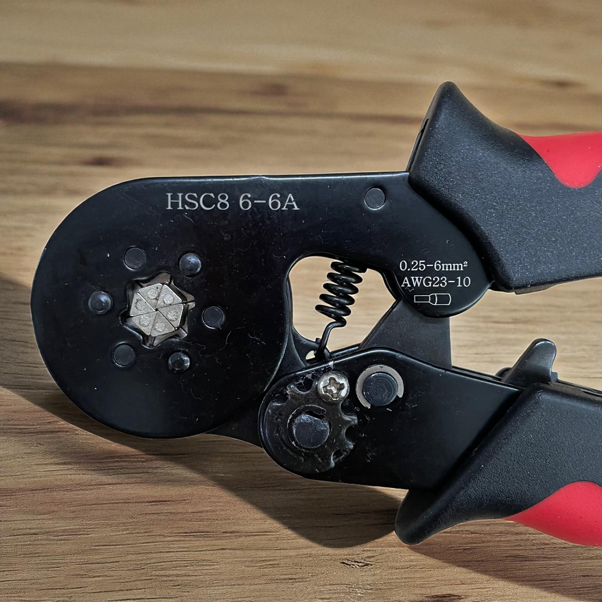 Gambar produk WOZOBUY Wire Crimp Tool Self Adjusting Crimping Pliers 0.25-6mm2 - HSC8 6-6A
