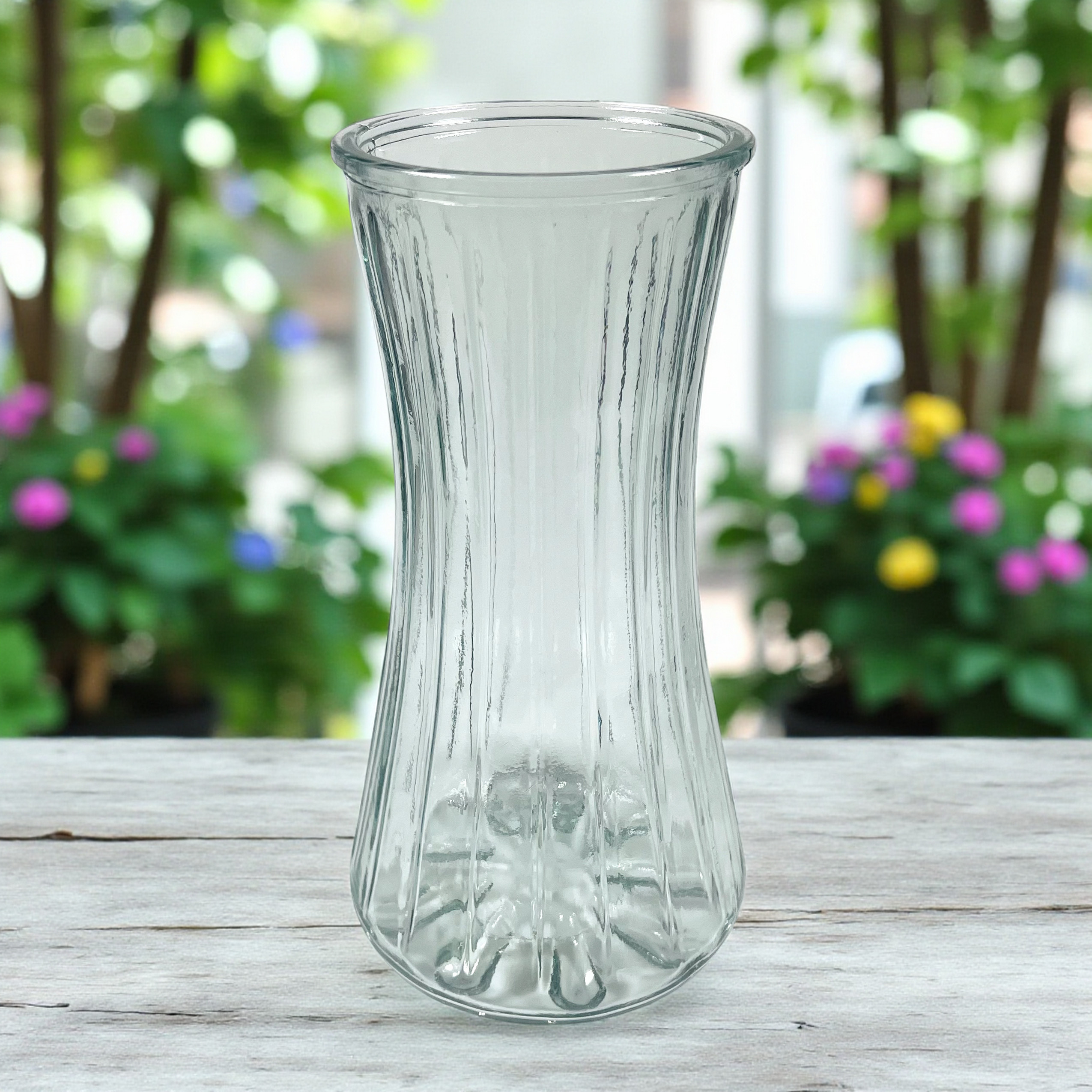 Gambar produk YOKIMA Vas Bunga Kaca Bening Estetik Vintage Glass Flower Vase - Y23