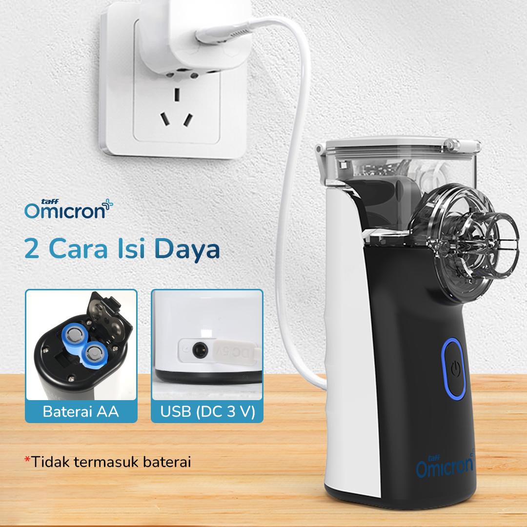 Gambar produk TaffOmicron Alat Terapi Pernapasan Mesh Nebulizer Portable Inhaler - YK-N3AA