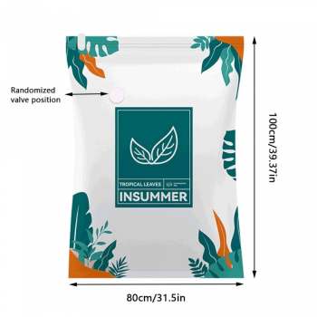 Gambar produk Ticify Kantong Plastik Vakum Pakaian Multifungsi Vacuum Bag 1 PCS 80x100cm - TF158