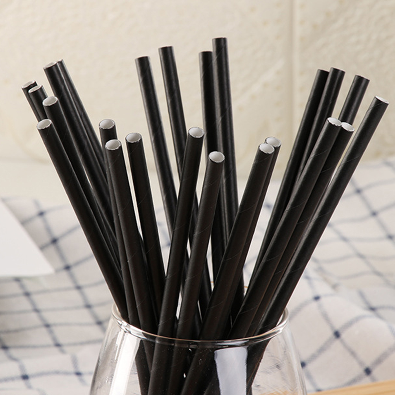 Gambar produk ETRSUNTECH Sedotan Kertas Bungkus Eco Paper Straw 6x197mm 100 PCS - QW95