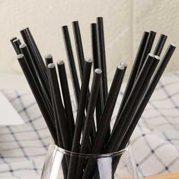 ETRSUNTECH Sedotan Kertas Bungkus Eco Paper Straw 6x197mm 100 PCS - QW95