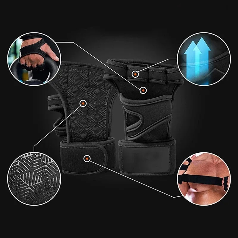 Gambar produk Lingfeng Sarung Tangan Olahraga Weightlifting Training Sport Gloves L - INU165