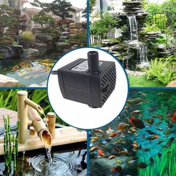 Gambar produk Taffware Pompa Air Mini Aquarium Ikan Submersible Pump Fish Tank 220V 3W - BK-333/200