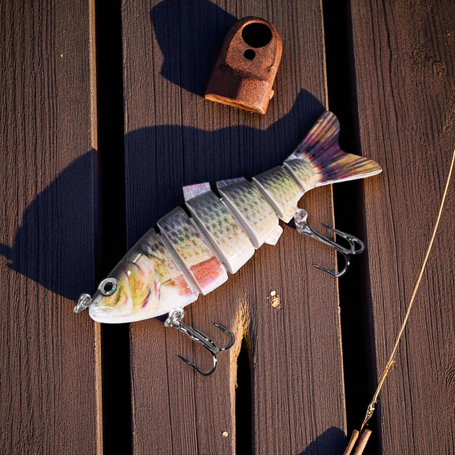 Gambar produk BASSLER Umpan Pancing Ikan Lifelike Fish Bait Lure 6 Section 10cm 18g - BS180