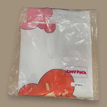 Gambar produk TaffPACK Kantong Plastik Pakaian Multifungsi Hand Roll 40x60cm Flowers - THR-10