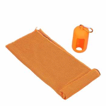 Gambar produk ASOLID Handuk Microfiber Quick Dry Cooling Ice Towel Silicon Case Sedang - AS13