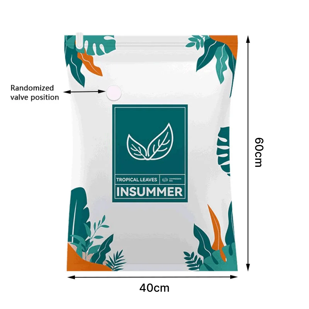 Gambar produk Ticify Kantong Plastik Vakum Pakaian Multifungsi Vacuum Bag 1 PCS 40x60cm - TF158