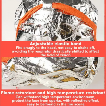 Gambar produk NANUI Masker Gas Respirator Full Face Fire Protection Anti Fog - TZL30