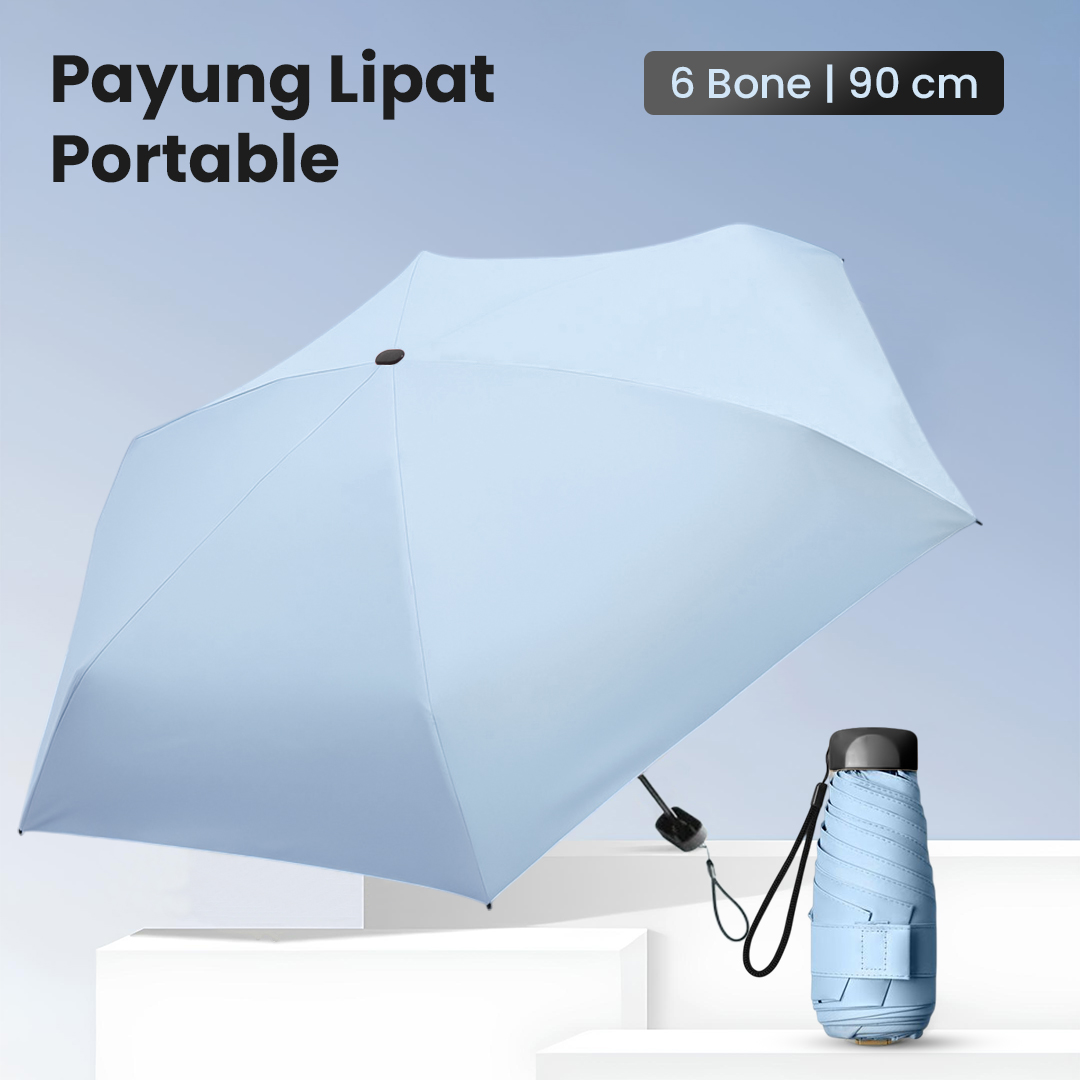 Gambar produk MUCAI Payung Lipat Kecil Portable Anti UV Waterproof UPF 50+ - 190T