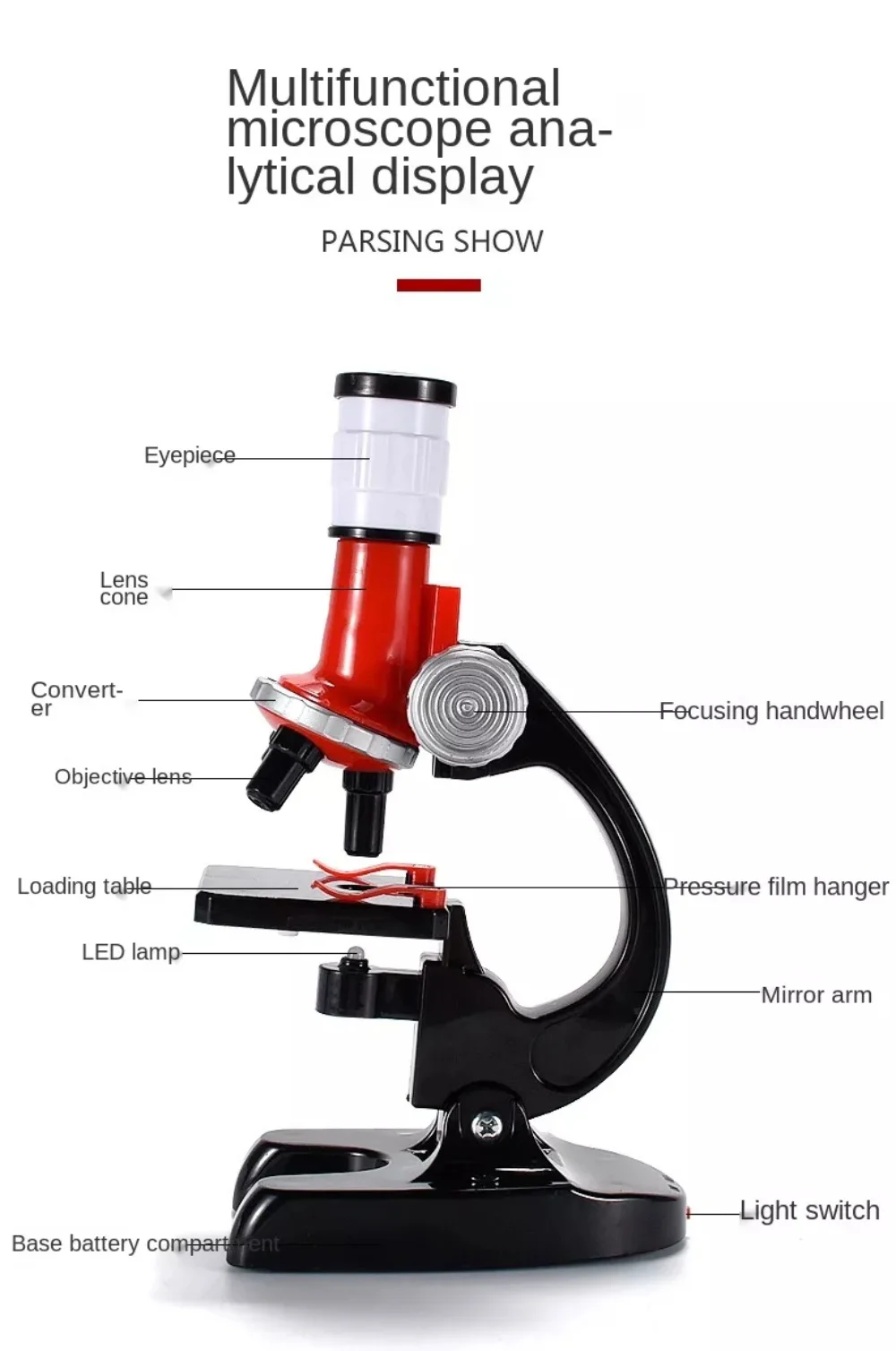FMA Mainan Mikroskop Portable Microscopes 1200X with LED Light - LZ8601 Gambar produk FMA Mainan Mikroskop Portable Microscopes 1200X with LED Light - LZ8601