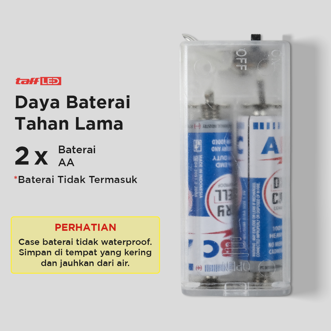 TaffLED Lampu Hias String Lights Cherry Ball Fairy Warm White 5M - LY20W Gambar produk TaffLED Lampu Hias String Lights Cherry Ball Fairy Warm White 5M - LY20W