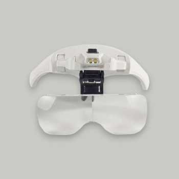 Gambar produk Kaca Pembesar Kacamata Reparasi Jam Magnifier with 2 LED 5 Lens 3.5X - 9892B2