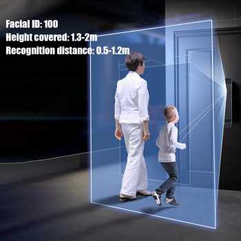Gambar produk TaffHOME Smart Door Lock Fingerprint Face Recognition Password iCSee - B35J