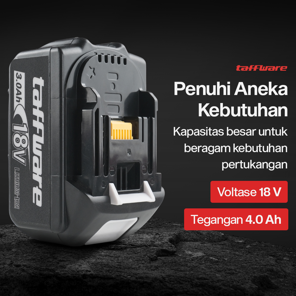 Gambar produk Taffware Baterai Makita LXT 5C BL1850 18V Li-Ion Battery 3.0Ah - BL1860B
