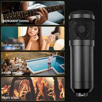 TECHBLAZE Mikrofon Kondenser Type C Condenser Microphone with Holder - BM800