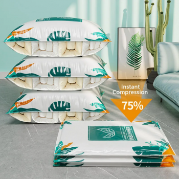 Gambar produk Ticify Kantong Plastik Vakum Pakaian Multifungsi Vacuum Bag 1 PCS 50x70cm - TF158