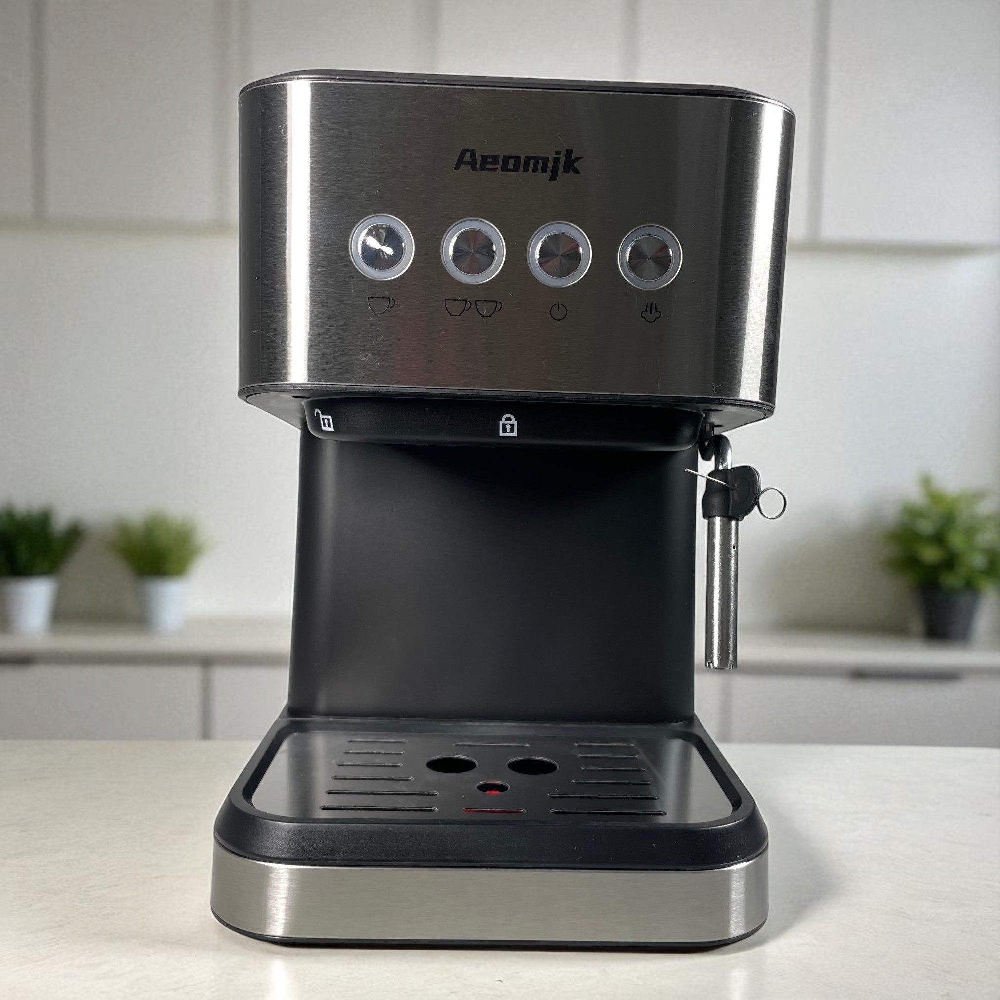Gambar produk AEOMJK Mesin Kopi Espresso Coffee Maker Frothing 20 Bar 1050W 1.2L - CM3010