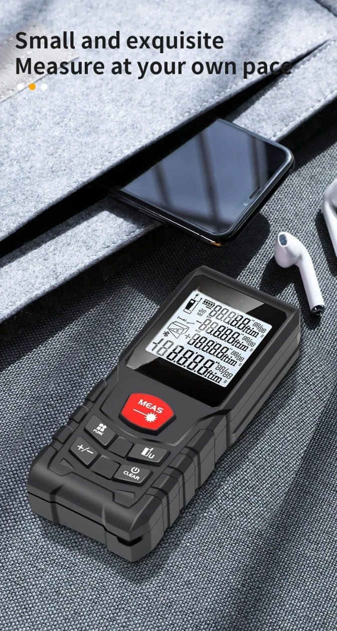Gambar produk SNAKOL Pengukur Jarak Laser Range Finder Portable Waterproof 120M SK-120 - SK