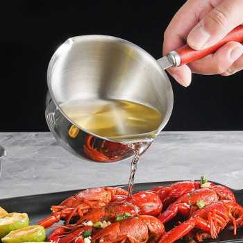 Gambar produk HARKO Panci Susu Mini Sauce Pan Stainless Steel 410 Dual Drainage 150ml - HK1