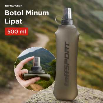 TaffSPORT Botol Minum Lipat Soft Flask Foldable Water Bottle 500ml - TF-50