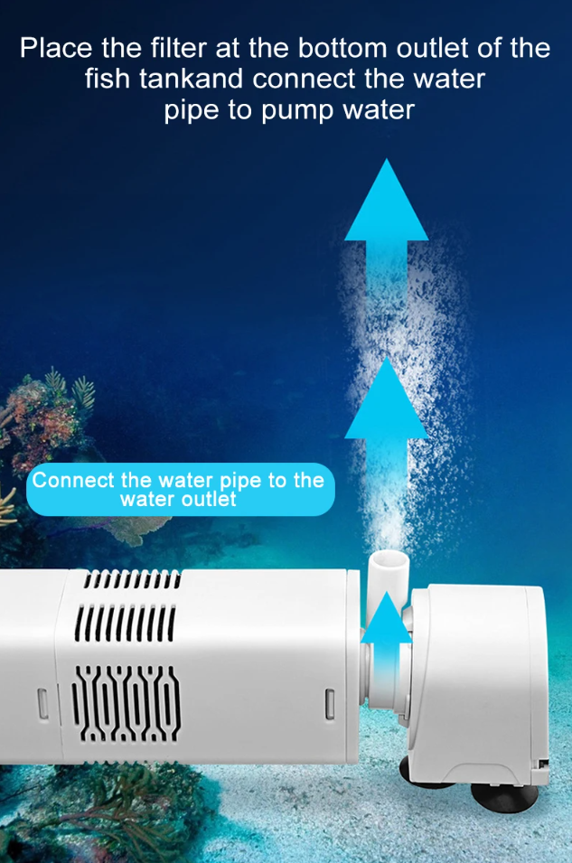 Gambar produk FMA Filter Aquarium 3in1 Mini Hanging Oxygen Aerator 400 L/jam 4W - JY-400F - 6