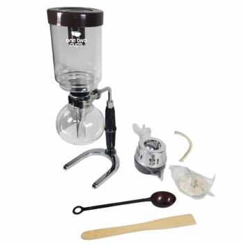 Gambar produk One Two Cups Syphon Coffee Maker Manual Brew Vacuum Pot 3 Cups 360ml - JF33