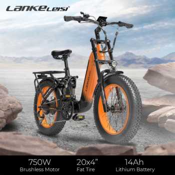 Lankeleisi Kommoda Sepeda Listrik Fat Bike Tire 20x4 Inch 48V 14Ah - PANDA