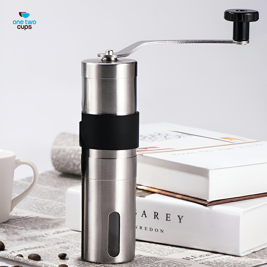 Gambar produk One Two Cups Alat Penggiling Kopi Manual Coffee Grinder Adjustable - OTC48