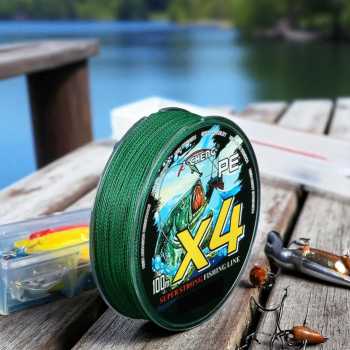 Gambar produk J-Cheng Senar Pancing PE 4 Braided Strand Fishing Line 100M 1.0 - JC543