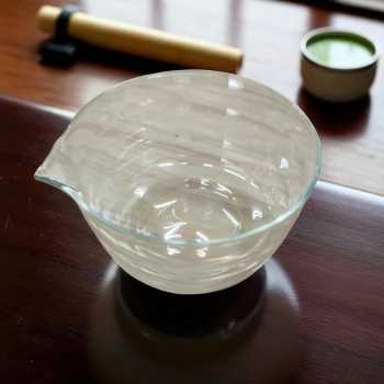 Gambar produk OYCHA Mangkuk Teh Chawan Kaca Transparent Japanese Matcha Bowl Far Mountain - OY-12
