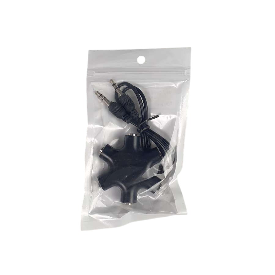 Gambar produk ALLOYSEED 6 Way Port Male to 5 Female Audio Earphone 3.5mm Splitter - JLT108