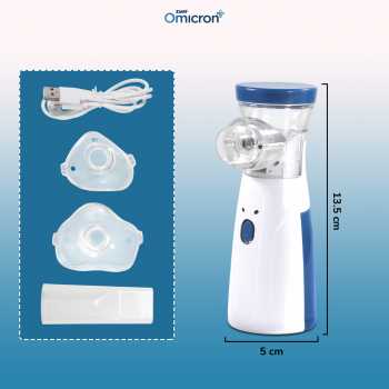 Gambar produk TaffOmicron Alat Terapi Pernapasan Mesh Nebulizer Portable Inhaler Without Battery - JSL-W302