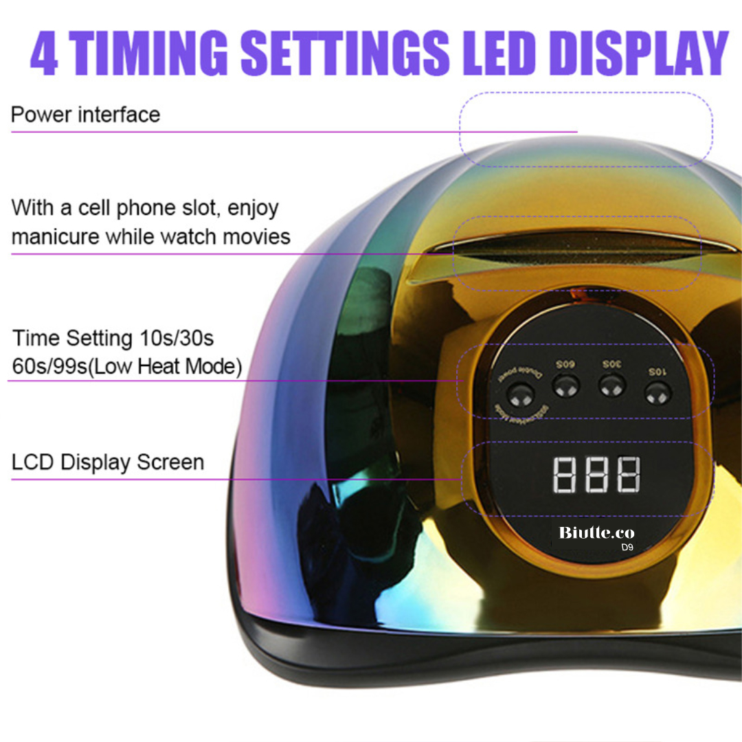 Gambar produk Biutte.co Pengering Kutek Kuku UV LED Nail Lamp Dryer 150W 57 LED - D9