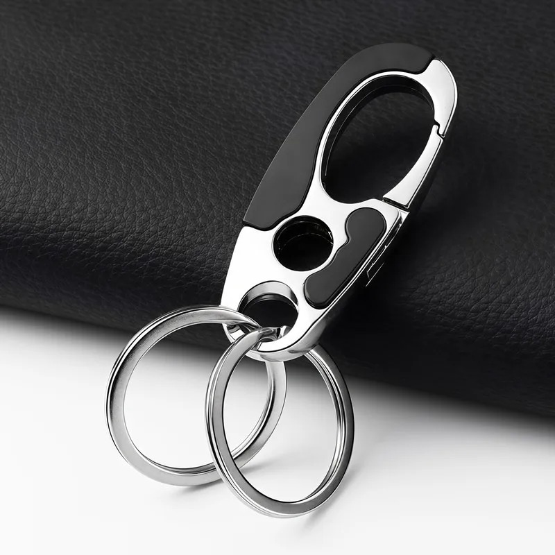 Gambar produk SINNYA Karabiner Gantungan Tas Zinc Alloy Double Ring Carabiner - SN-24