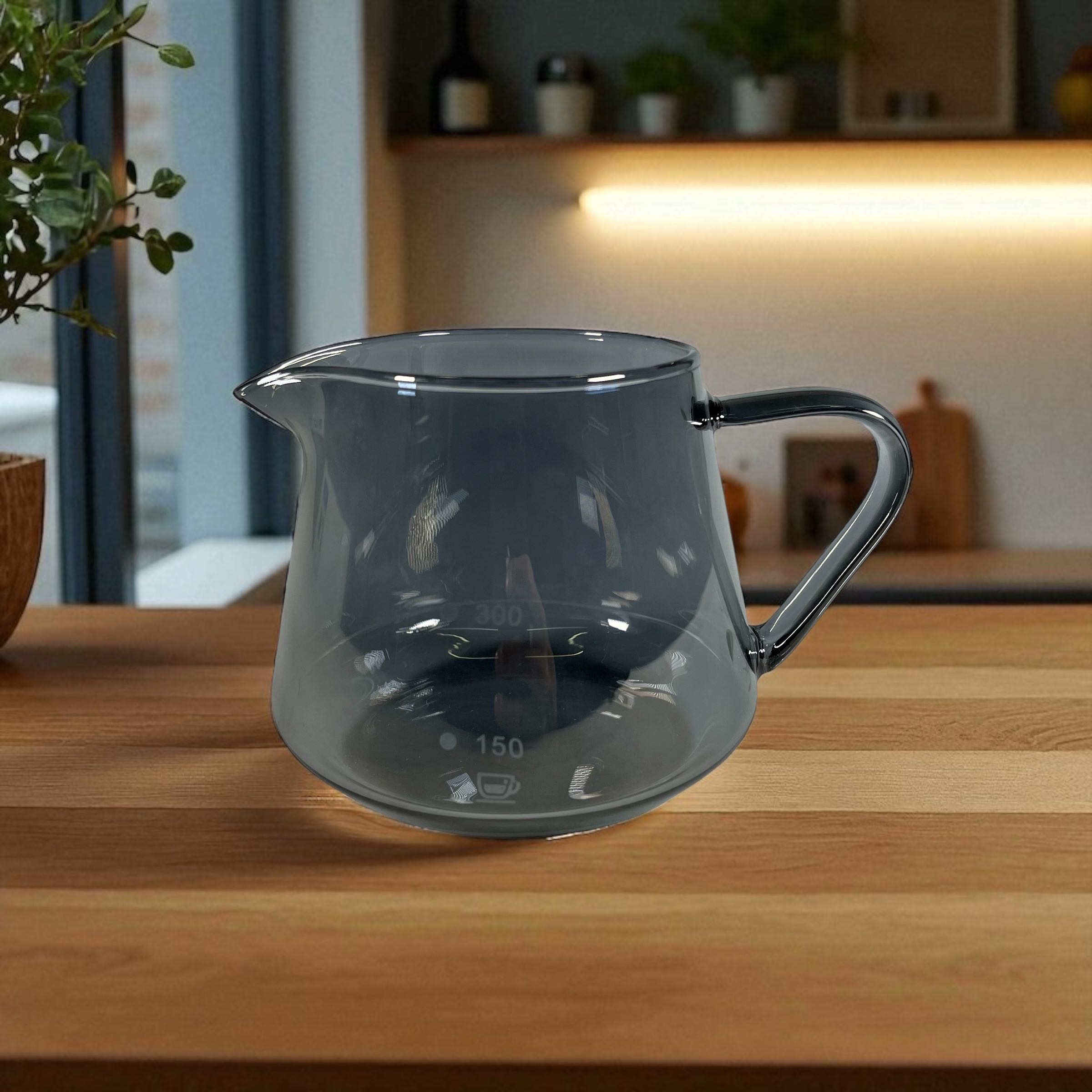 Gambar produk WURJO Teko Kopi Coffee Server V60 Borosilicate Glass 1-2 Cup 300ml - WJ9