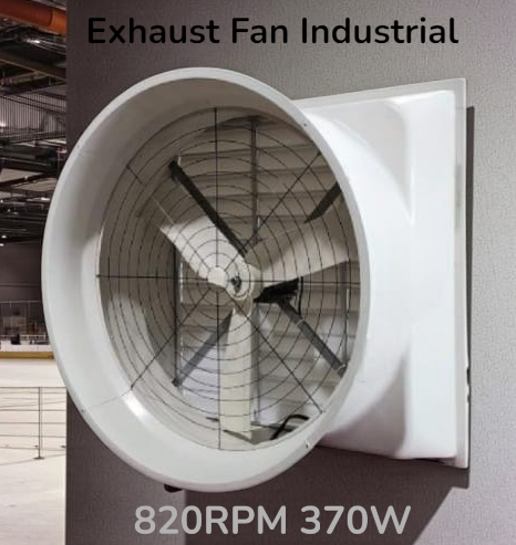 Gambar produk MINXIN Exhaust Fan Industrial Fiberglass Blade 43.5cm 820RPM 370W - ZS-1070