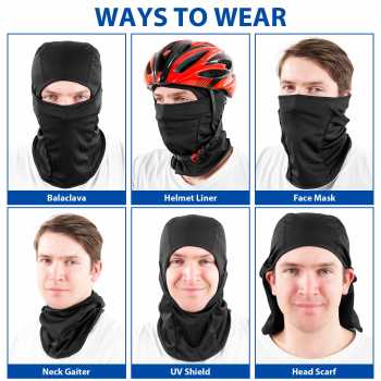Gambar produk CISE Masker Motor Balaclava Full Face Polyester Windproof - MJ-22A