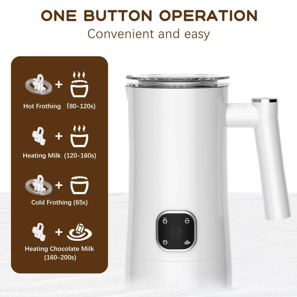 Gambar produk CPYP Automatic Electric Milk Frother Stainless Steel 4in1 350ml 400W - MF01B
